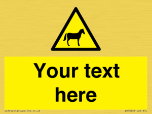 Custom warning horses